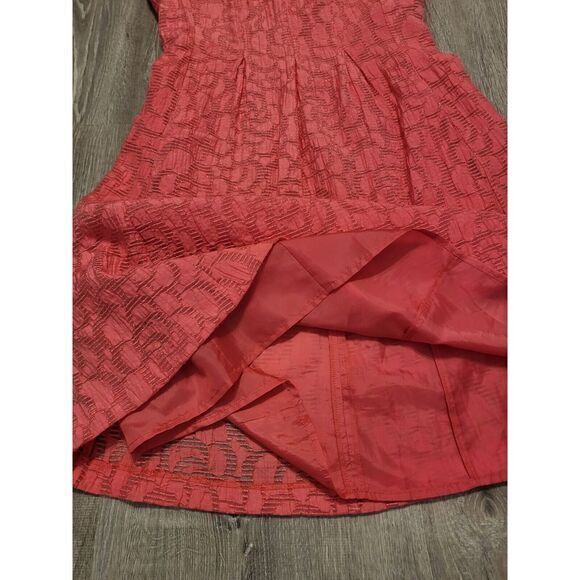 Christopher & Banks  Lined Floral Design Cap Sleeves Pink‎ Dress Size 10 - Picture 10 of 12